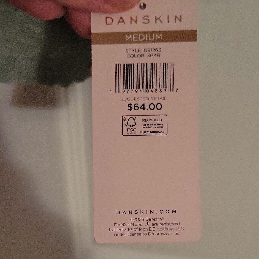 Danskin Lace Bralette Trio - Green, Light Green and Nude NWT - Picture 2 of 5